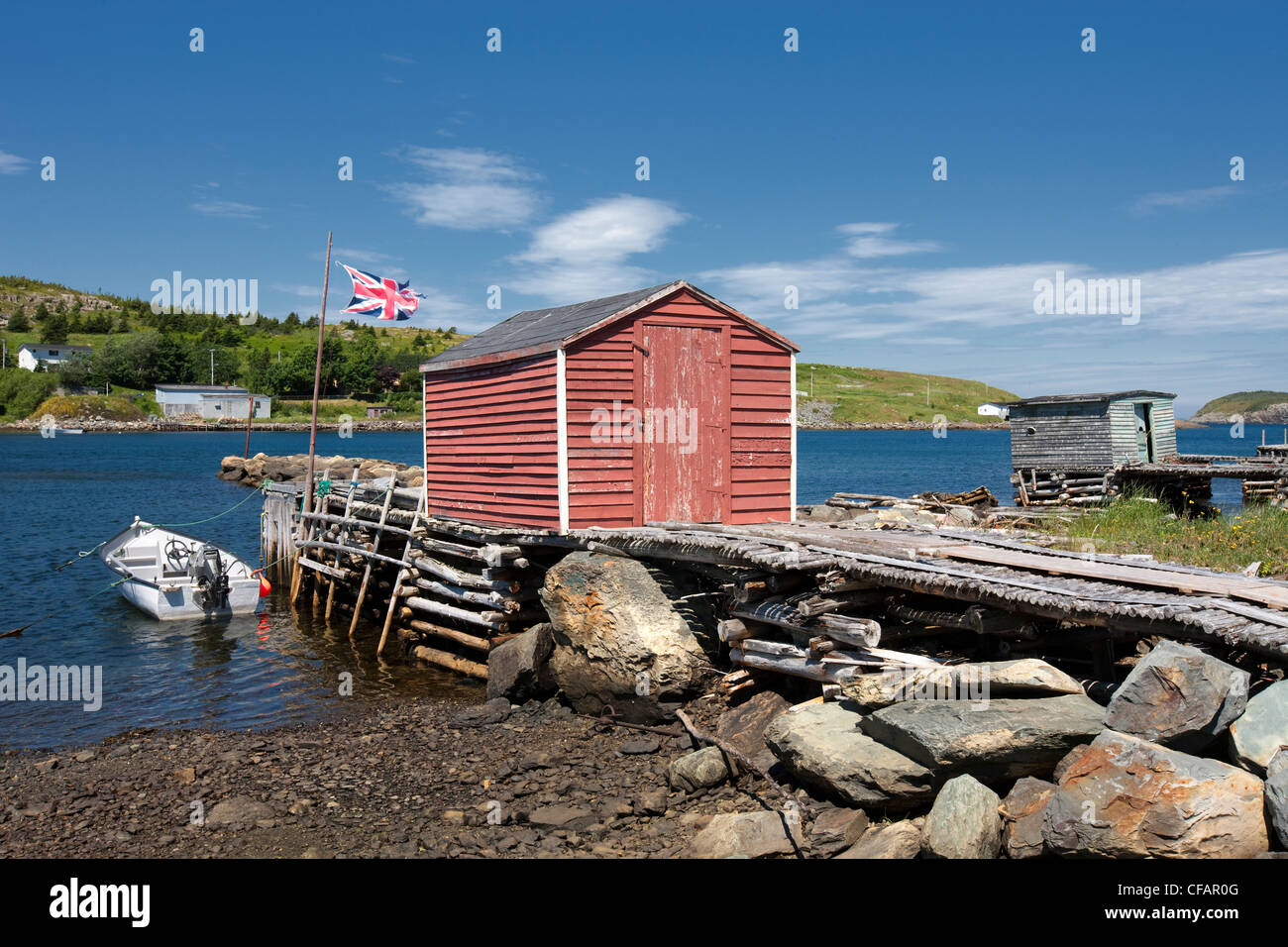 Fishing shed in New Perlican, Newfoundland and Labrador, Canada Stock Photo  - Alamy