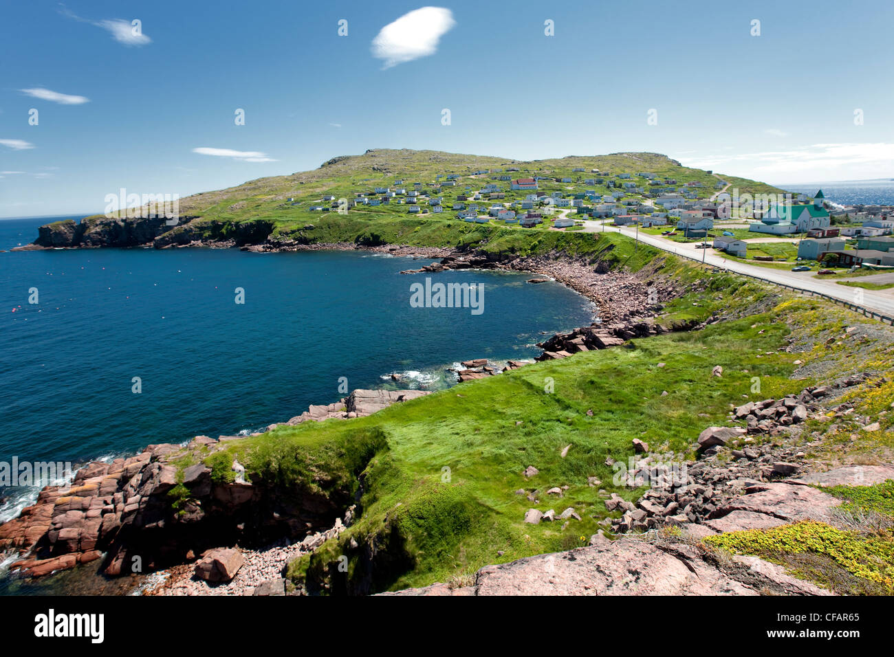 Village of Bay de Verde, Newfoundland and Labrador, Canada Stock Photo