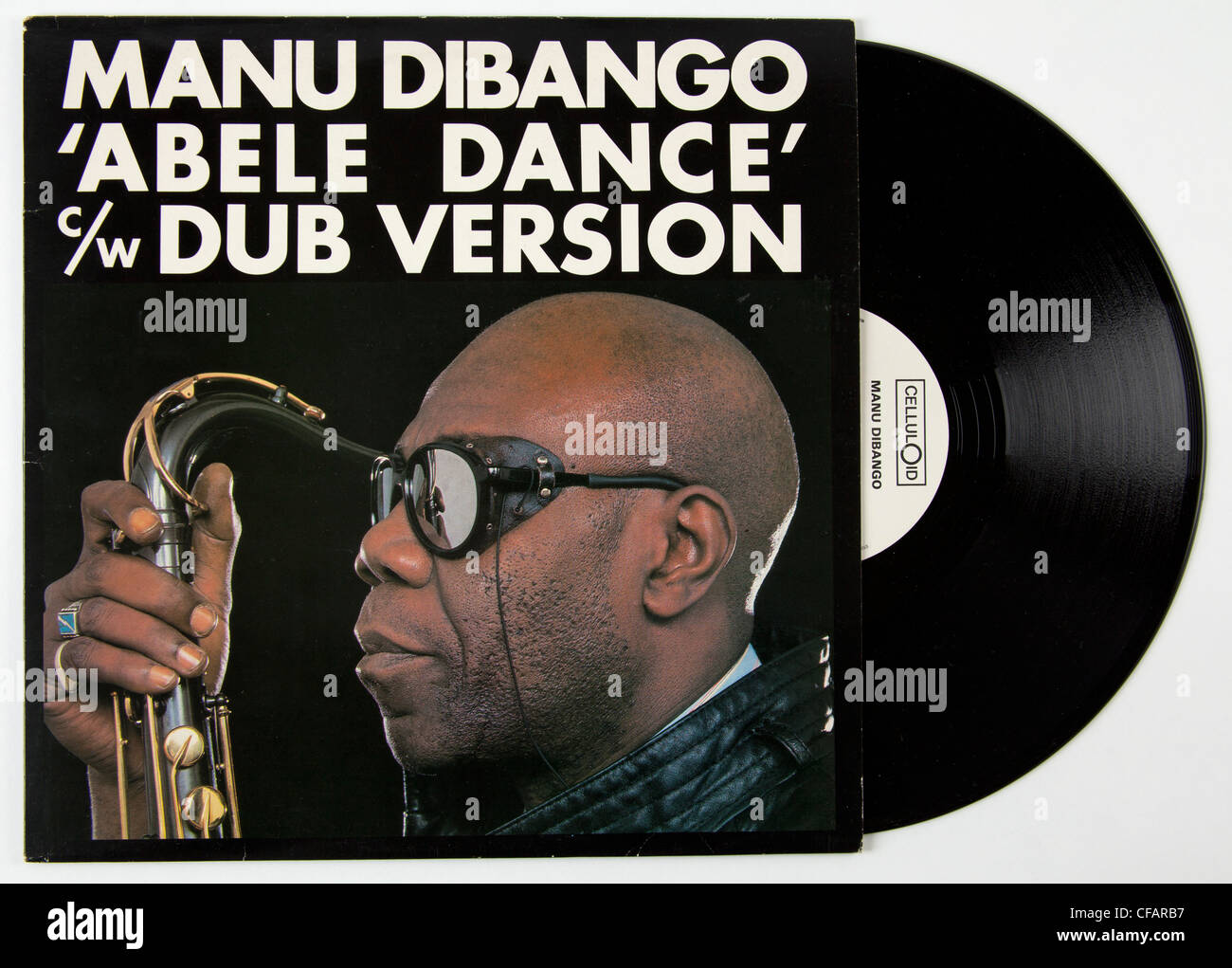 Manu Dibango, Abele Dance record cover Stock Photo