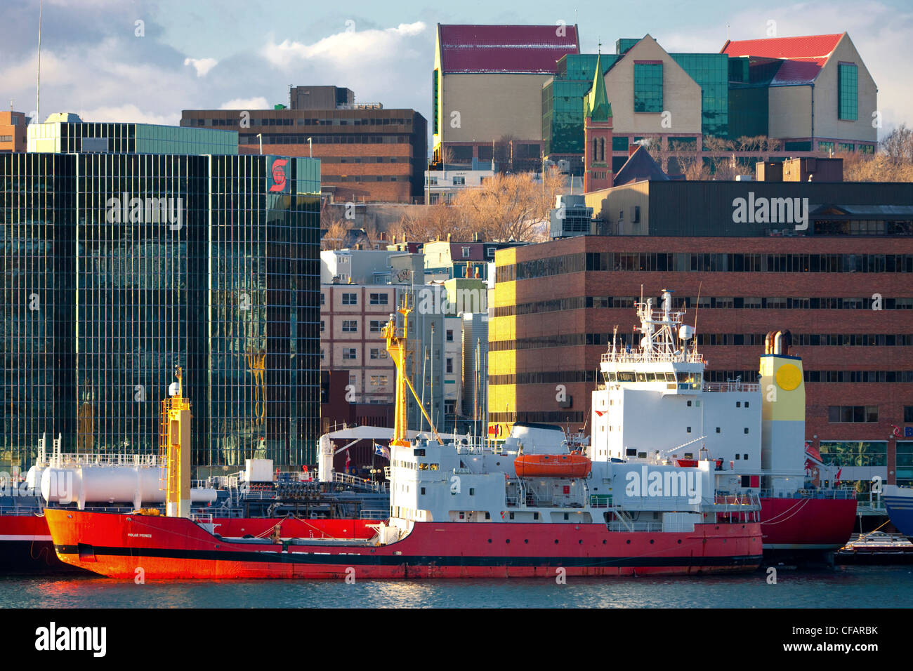 St. John's Harbour waterfront, Newfoundland and Labrador, Canada. Stock Photo