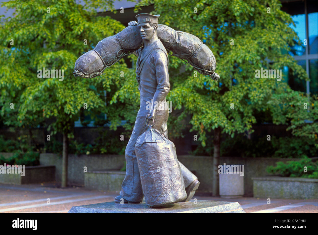 Seaman's Memorial on the Halifax waterfront, Nova Scotia, Canada. Stock Photo