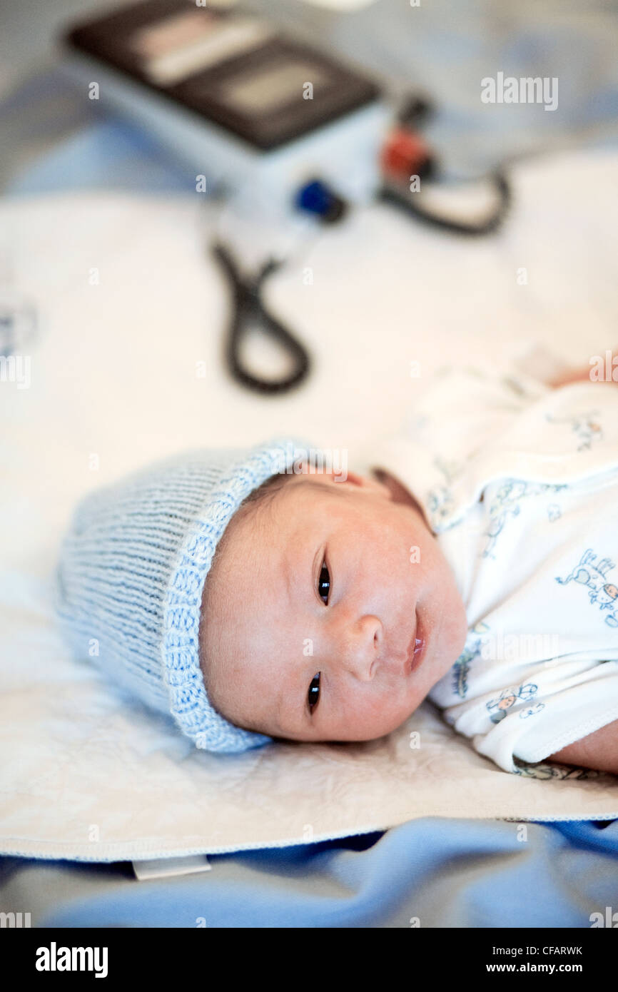newborn mixed baby boys in hospital