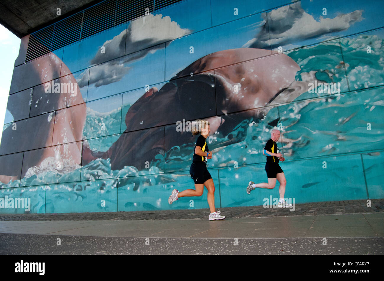 Runners compete in the Glasgow 