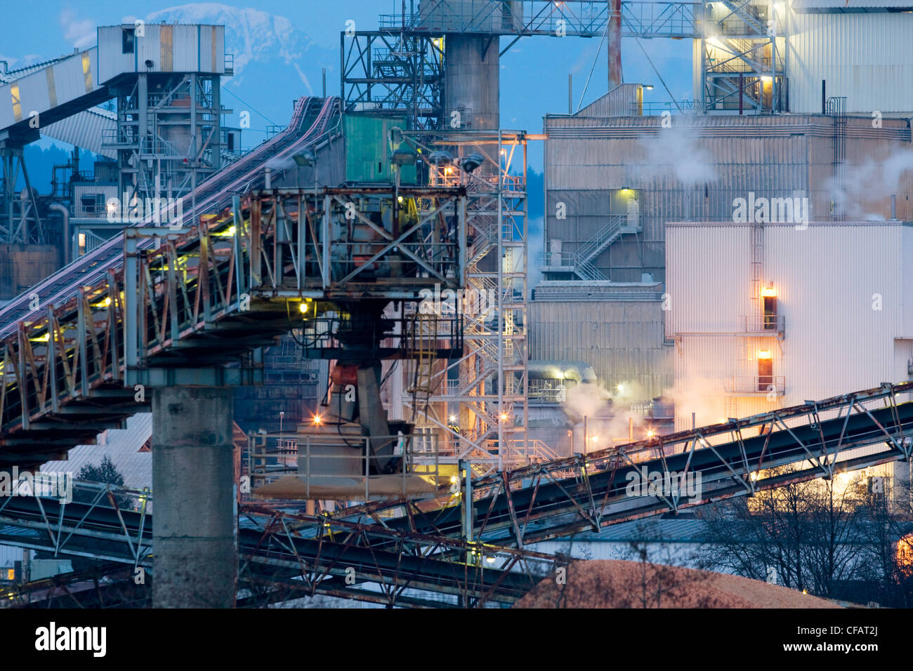 Timberwest Elk Falls sawmill in Campbell River, Vancouver Island