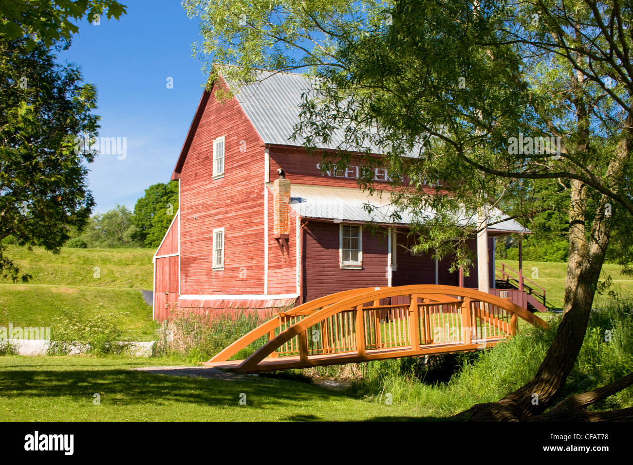 HIstoric Needler's Mill in Millbrook, Ontario, Canada Stock Photo Alamy