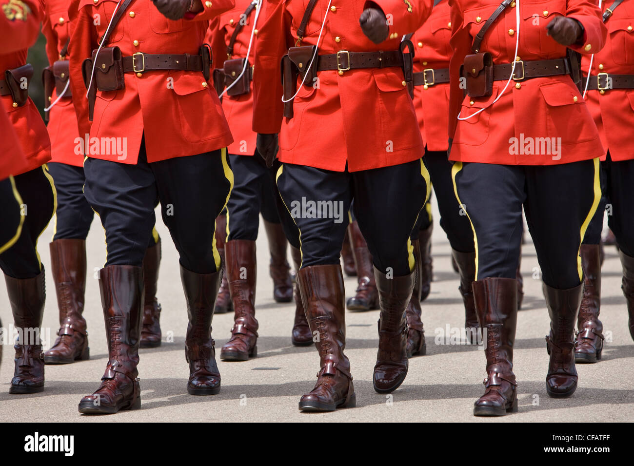 Marching during the Sergeant Major's Parade and graduation ceremony at