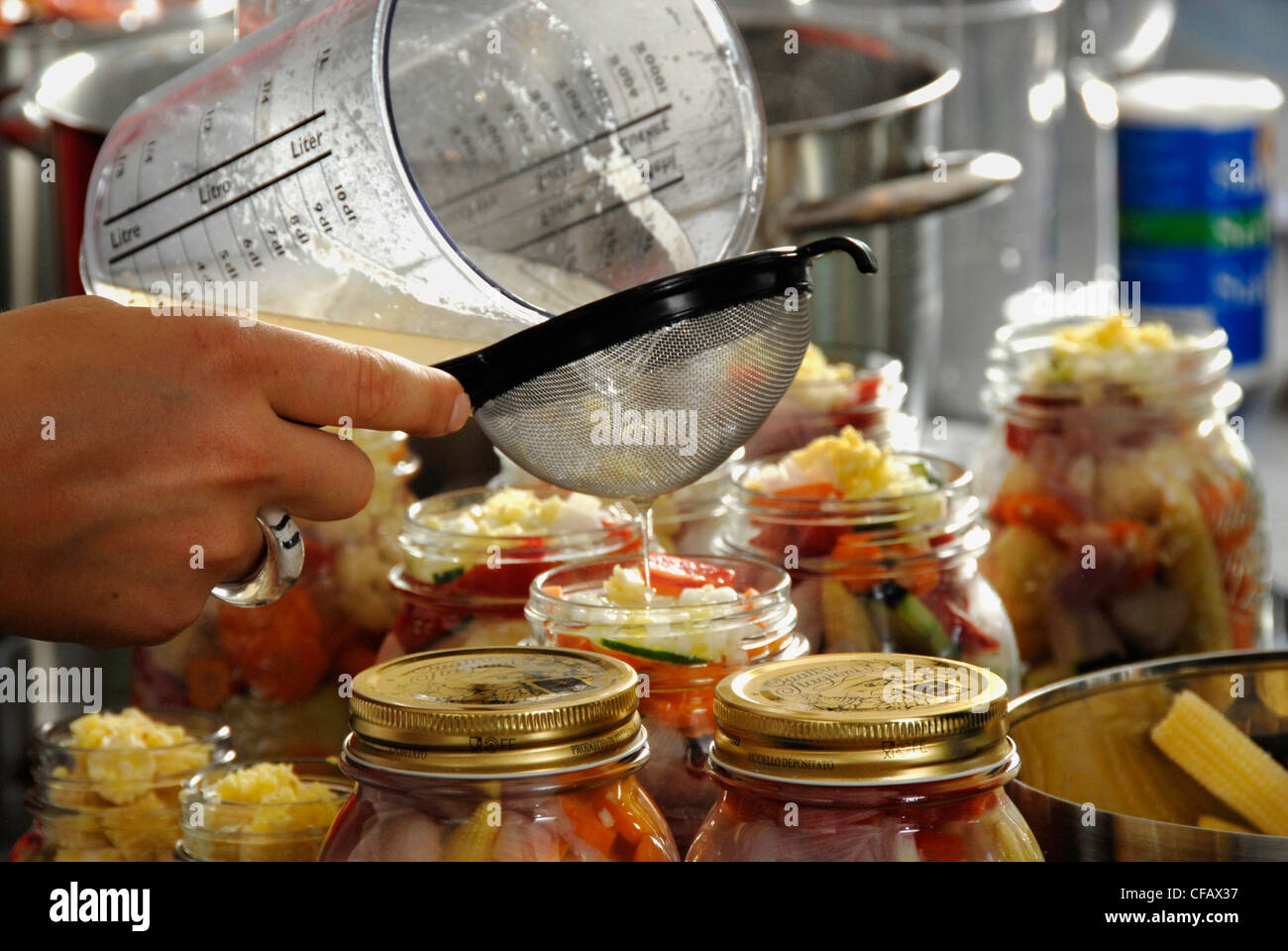 Preservation, vegetables, preserving, long-lasting, durable, food, eating, cook, tradition Stock Photo