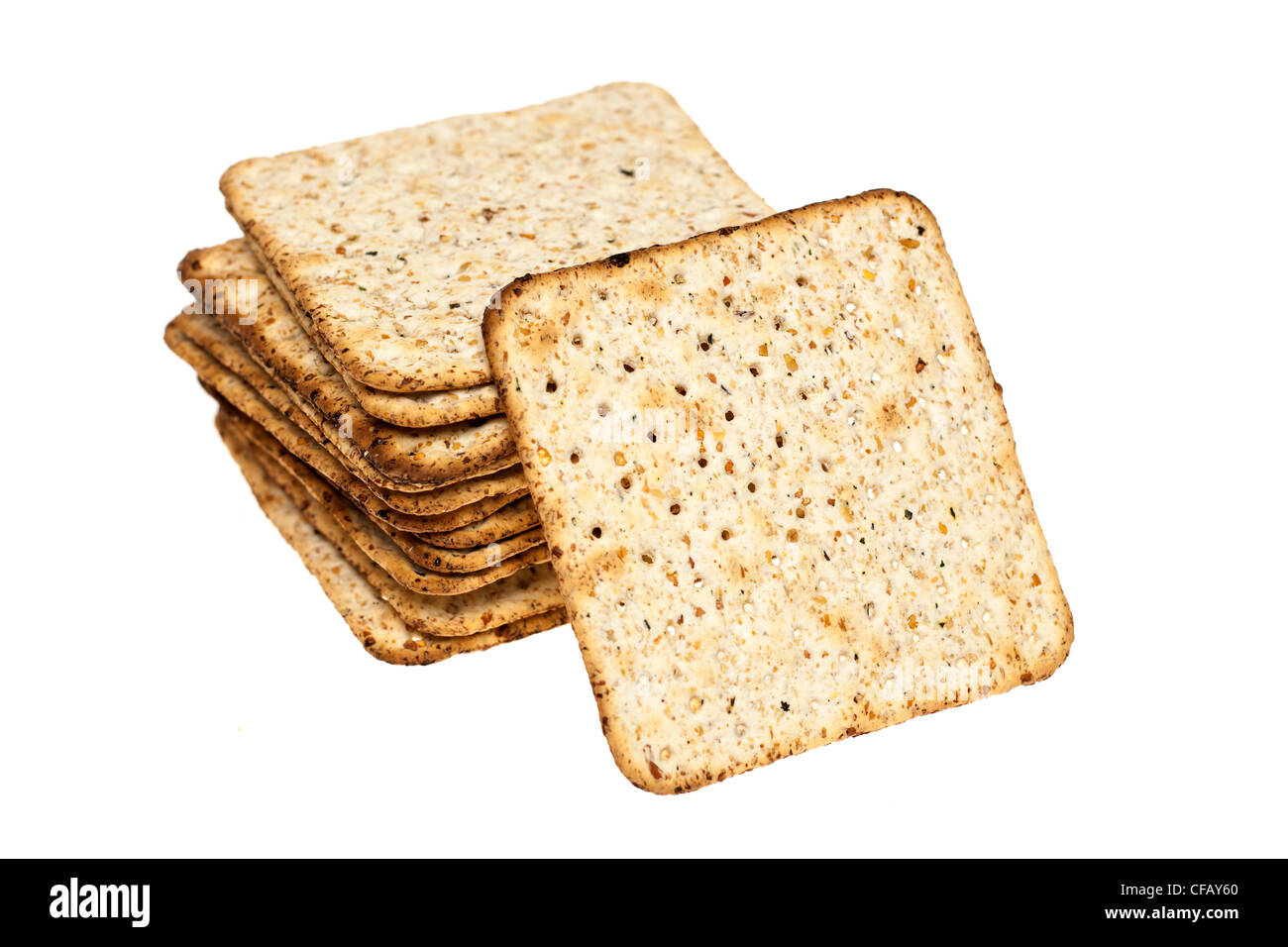 Seasoned crackers Stock Photo