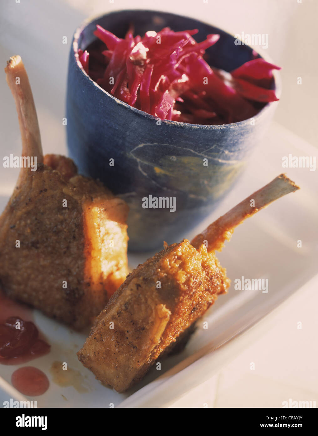 Crumbed lamb chop (Kótelettur í raspi Stock Photo - Alamy