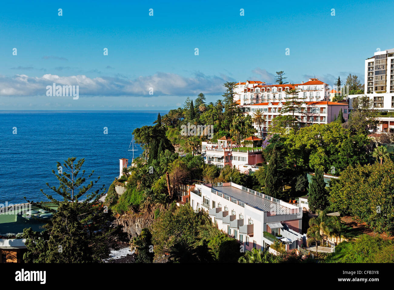 Europe, Portugal, Republica Portuguesa, Madeira, Funchal, Rua Carvalho Araujo, hotel arrangement, REIDS, tourism Stock Photo