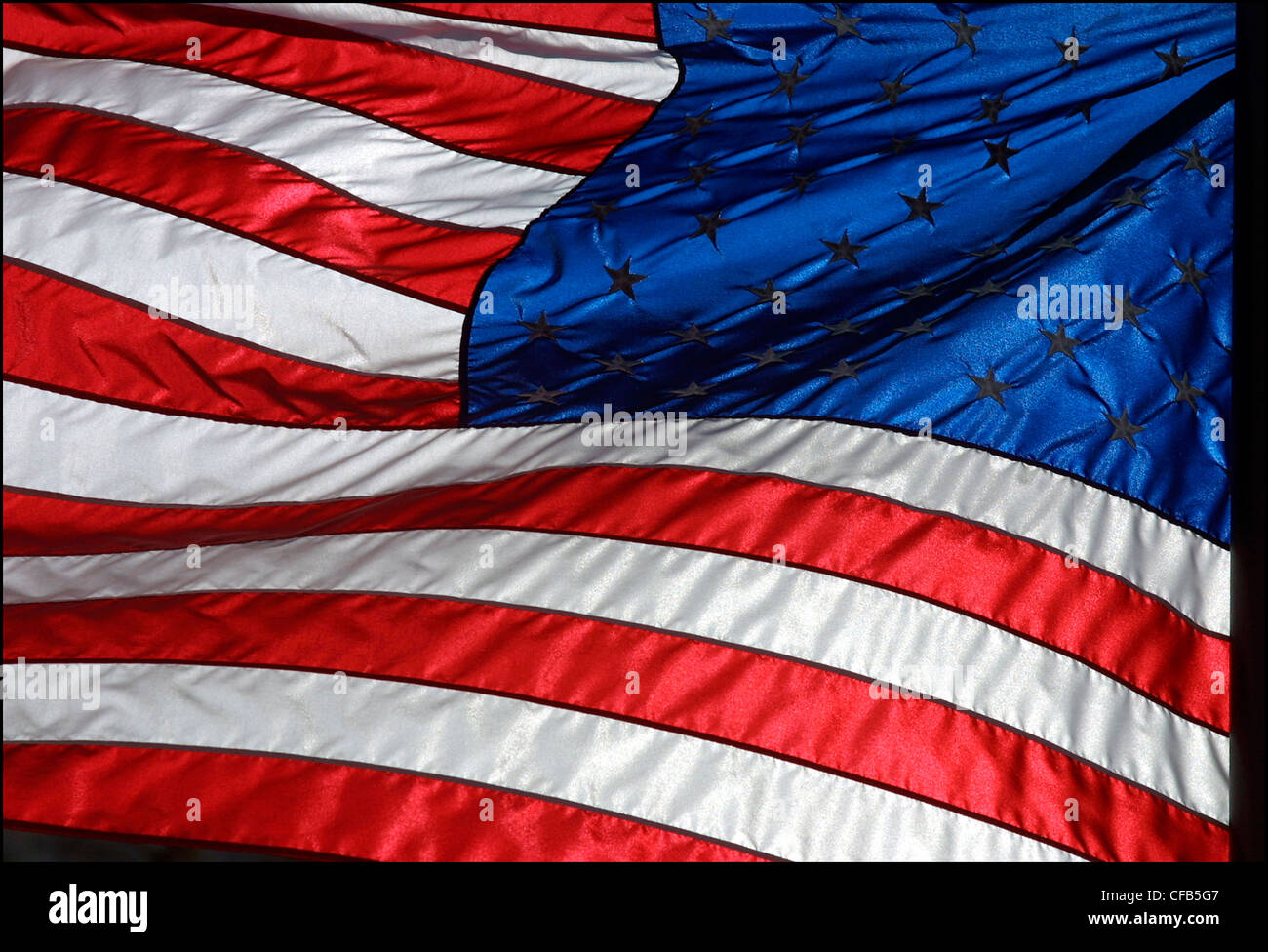 Reverse side of the American flag, New Orleans, USA Stock Photo - Alamy
