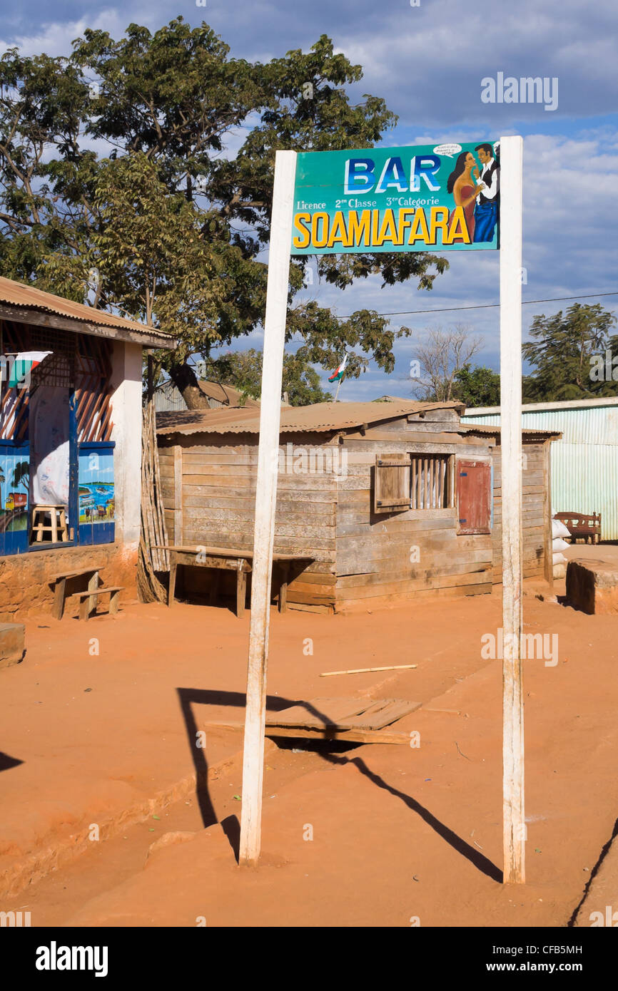 Shop of Belo sur Tsiribihina, western Madagascar Stock Photo