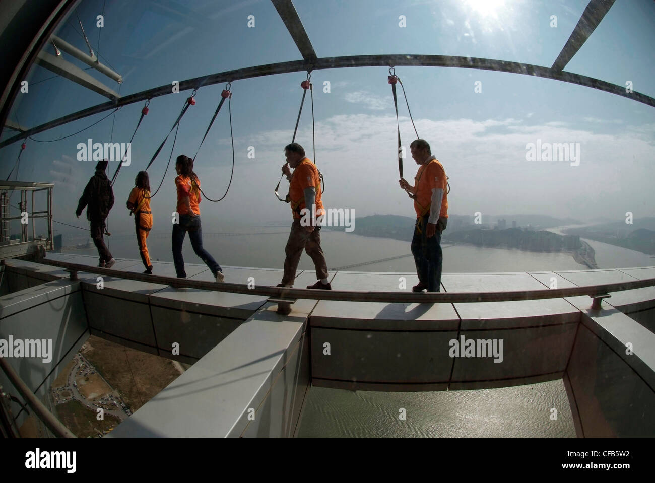 CHINA MACAU SAR bungee jumping, Macau Tower Stock Photo