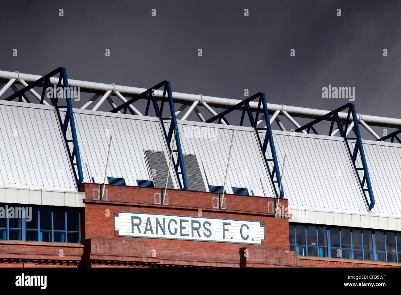 Entrance to Ibrox football stadium, the home of Rangers Football Club,  Govan, Glasgow, Scotland, UK Stock Photo - Alamy