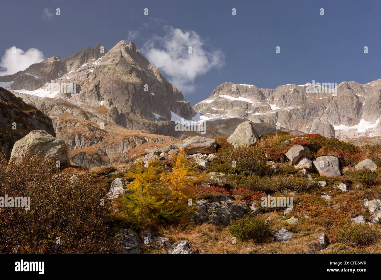Mountain, mountains, autumn, Uri, Switzerland, Europe, stones, nature, Susten, Pass, Meiental, Stock Photo