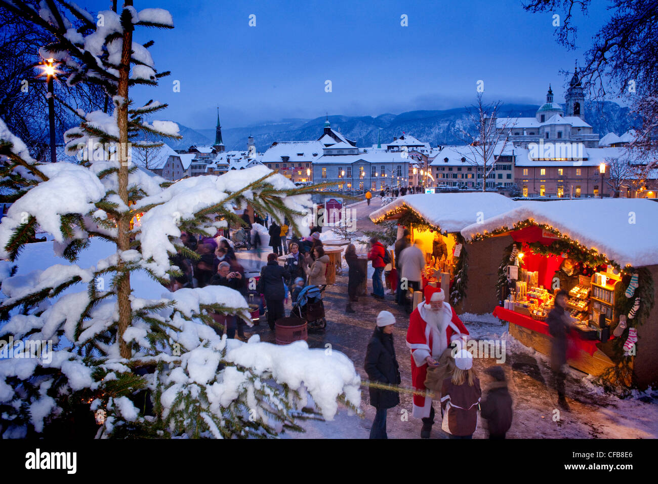 Town, City, market, Christmas, Advent, canton, Switzerland, Europe