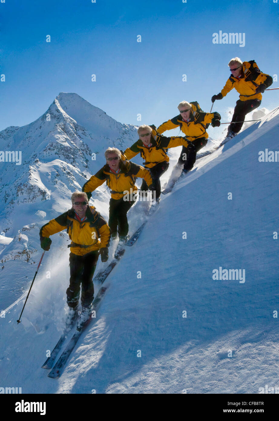 Tambo, mountain, mountains, ski, skiing, sport, spare time, leisure, adventure, winter, snow, winter sports, canton, Graubünden, Stock Photo