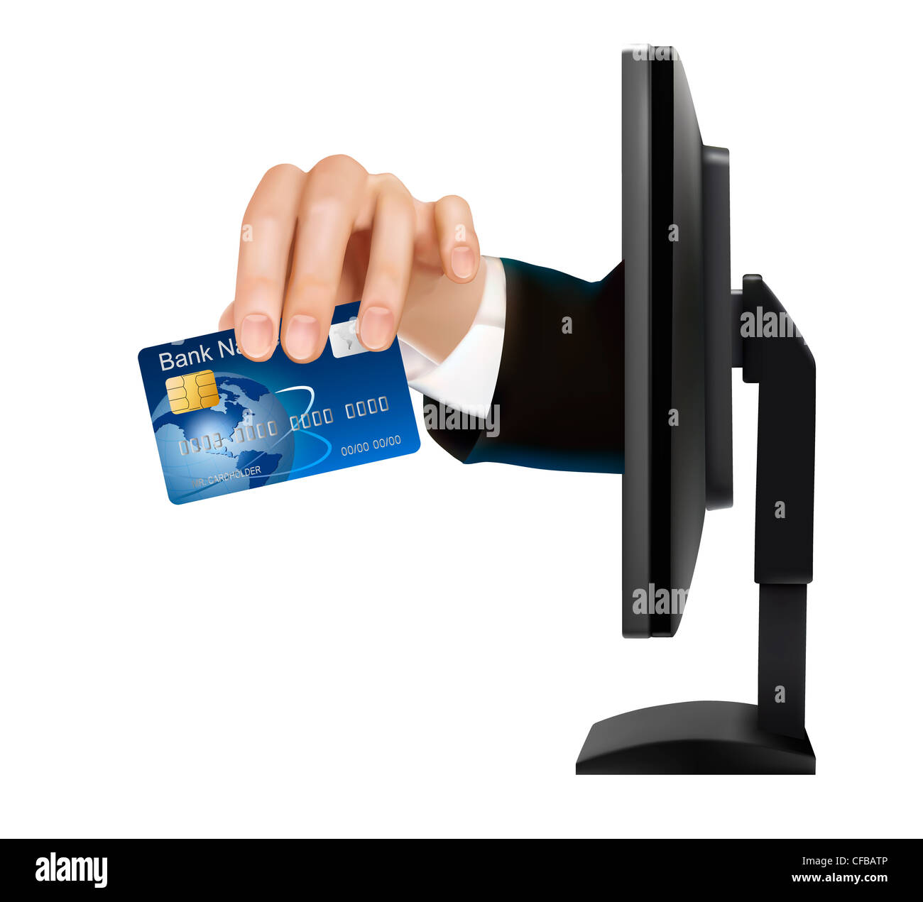 credit card with lcd display in stock