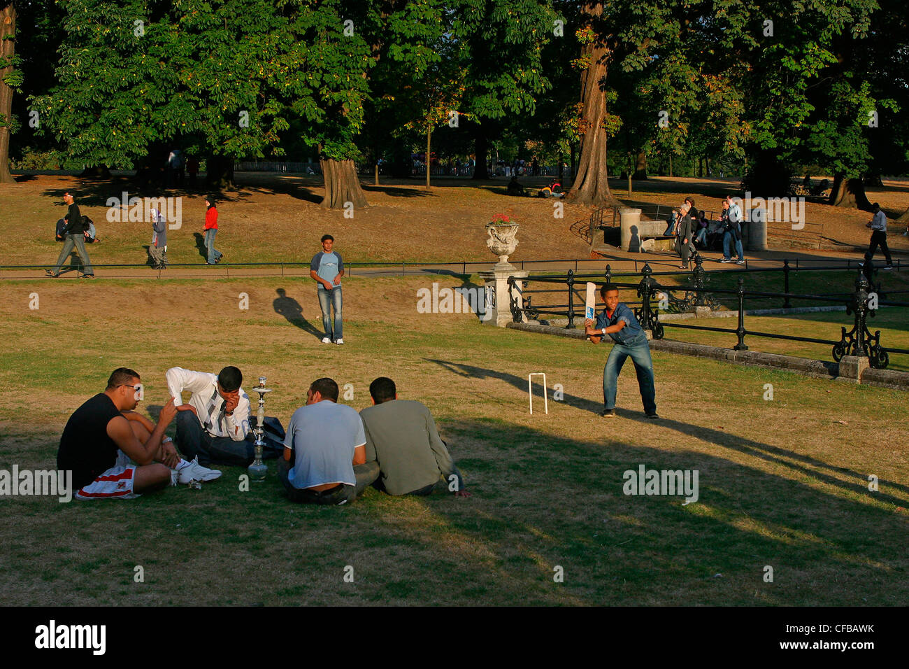Hyde Park during the dry summer of 2003, London, UK. Stock Photo