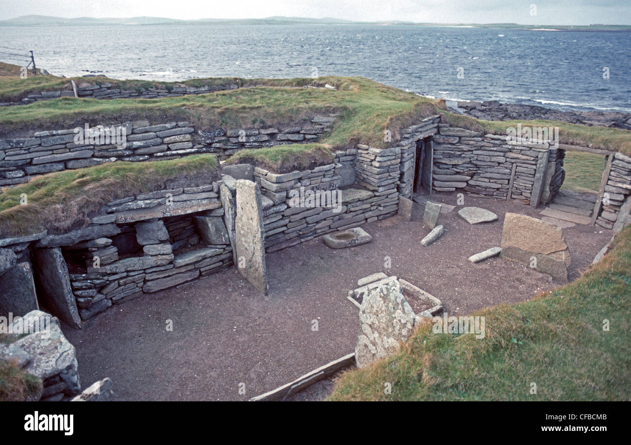 Knap of Howar Neolithic Houses on the island of Papa Westray in Orkney