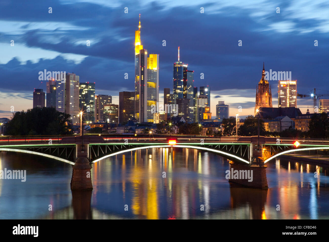 Town, City, Germany, Frankfurt am Main, Hessen, Frankfurt, Main river ...