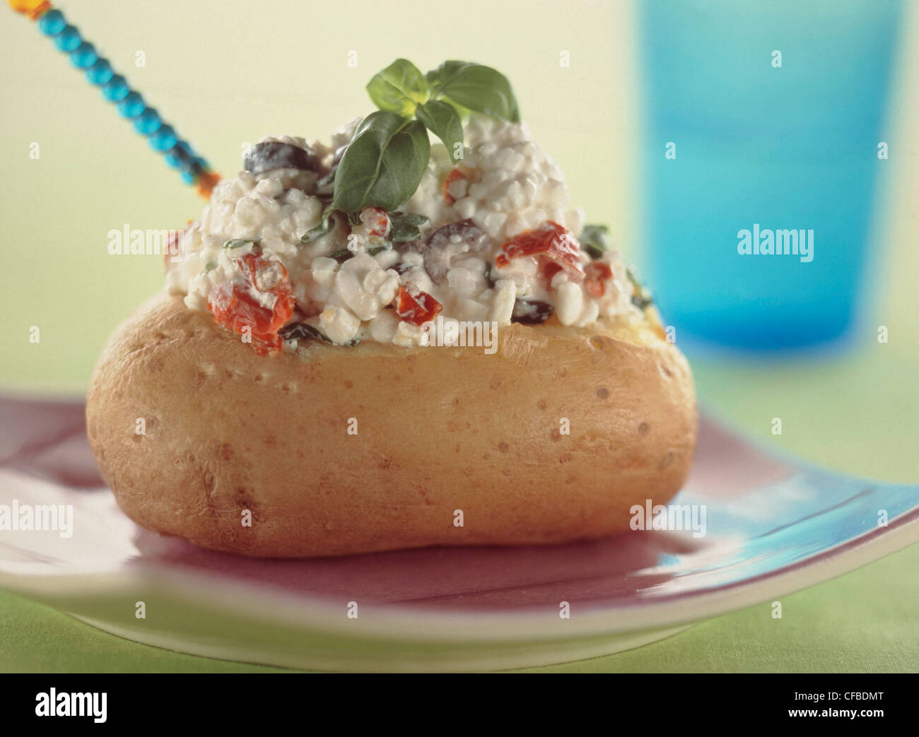 Light Lunches Baked Potato Italian Cottage Cheese Of Sundried