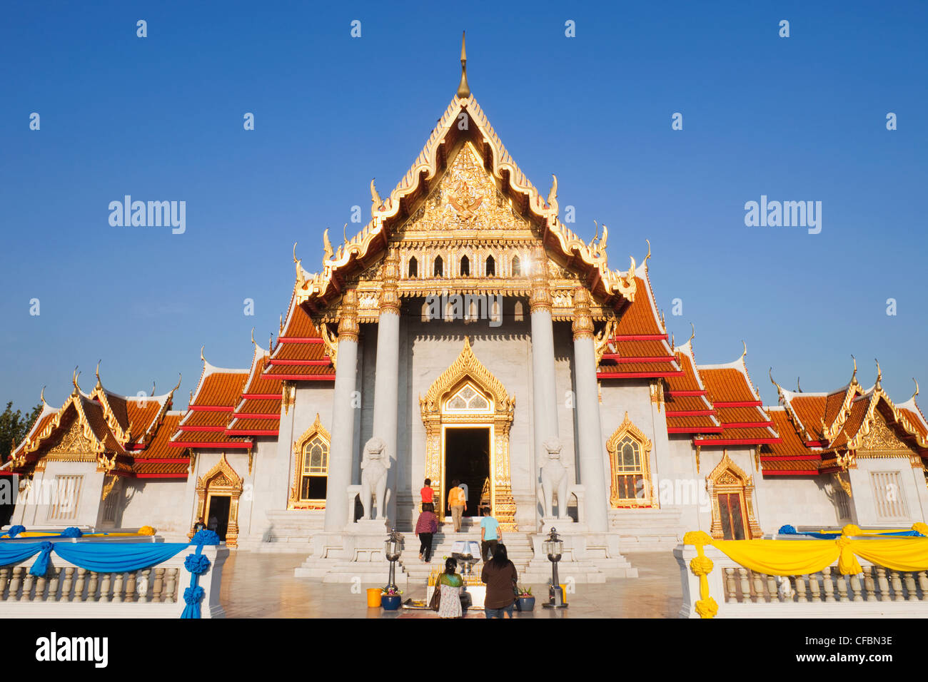 Thailand, Bangkok, Wat Benchamabophit aka Marble Temple Stock Photo - Alamy