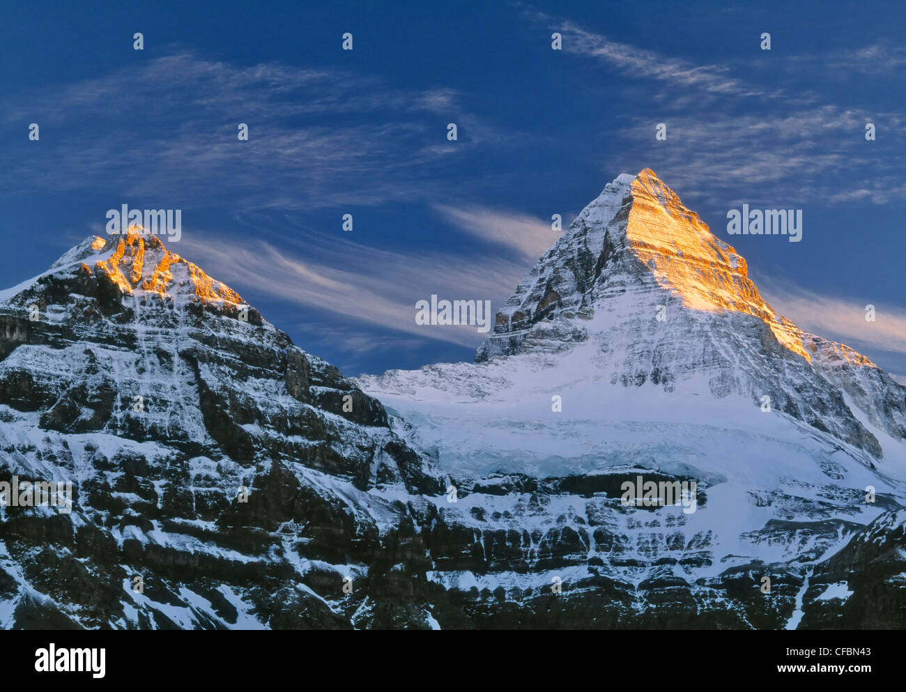 Mount Assiniboine, Mount Assiniboine Provincial Park, British Columbia, Canada Stock Photo