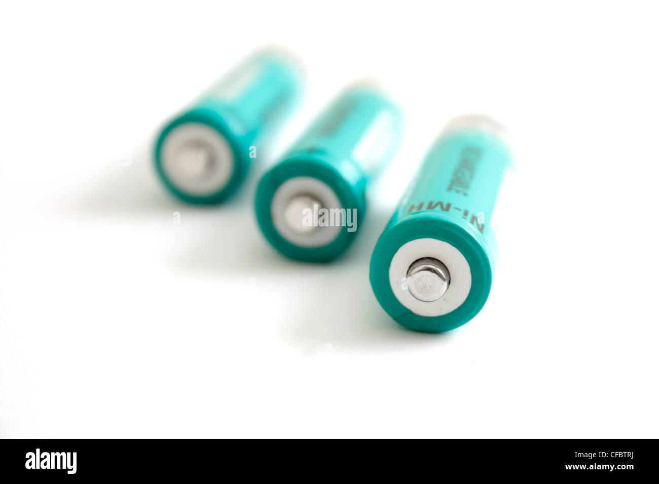 Batteries isolated on a white background Stock Photo Alamy