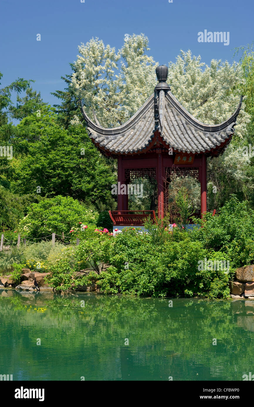 Pagoda in the Chinese Garden at the Montreal Botanic Gardens, Montreal