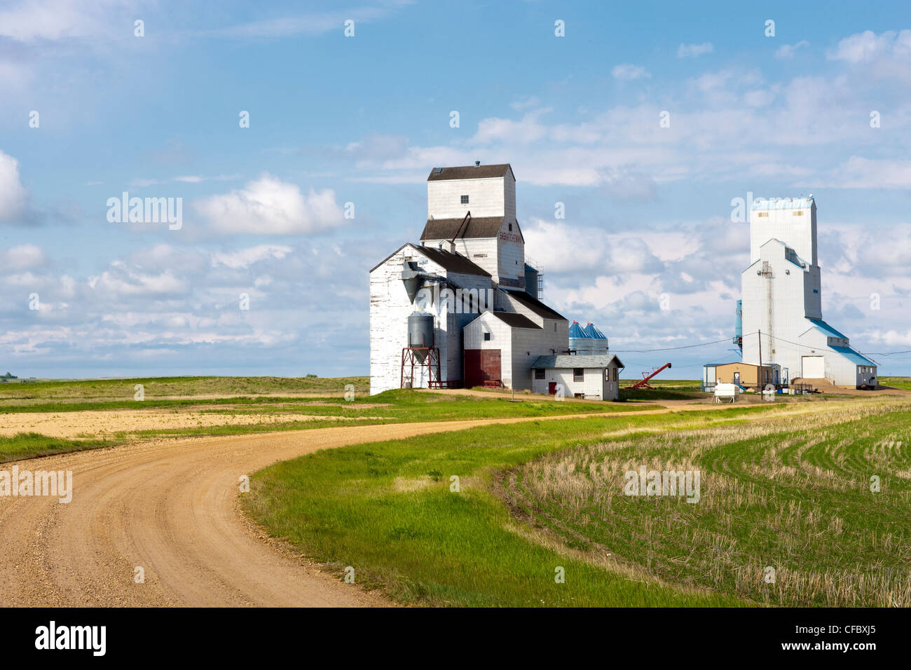 Grain elevator in Woodrow, Saskatchewan, Canada Stock Photo Alamy