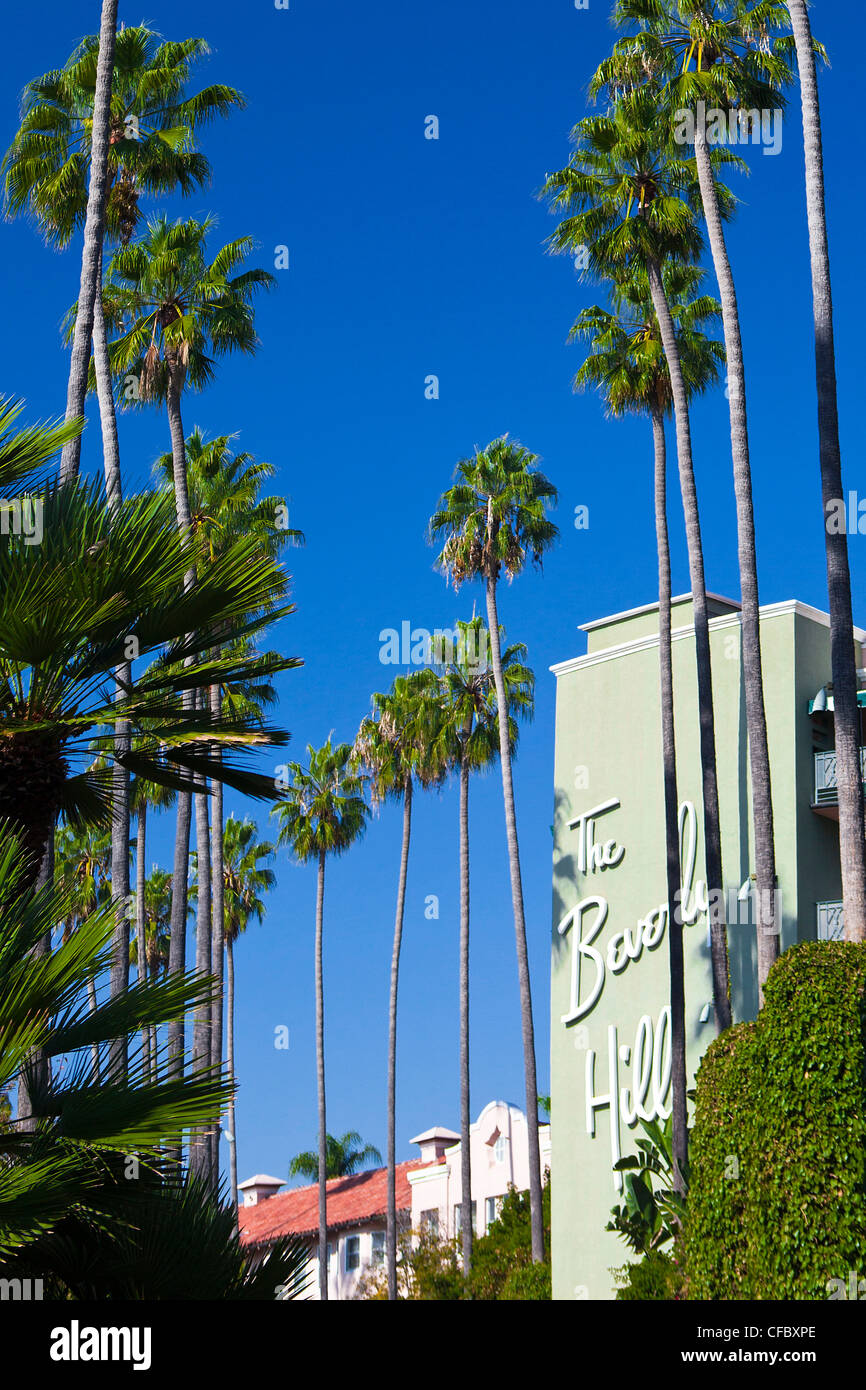 USA, United States, America, California, Los Angeles, City, Beverly Hills, Hotel, attraction, film, Hollywood, movies, entertain Stock Photo