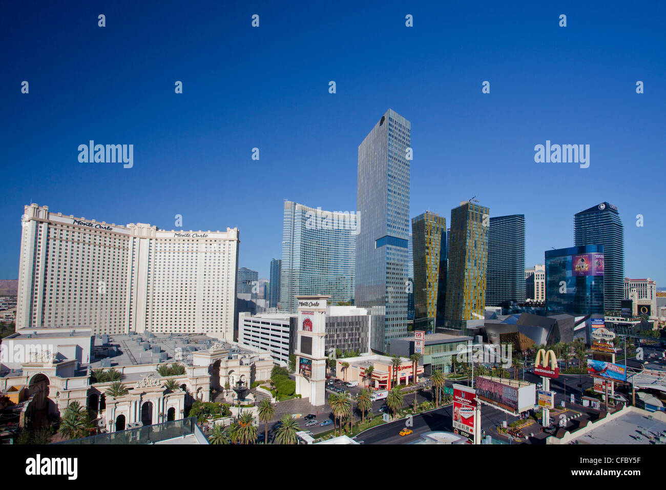 USA, United States, America, Nevada, Las Vegas, City, Strip, Avenue, architecture, lean, busy, casinos, center, colourful, famou Stock Photo