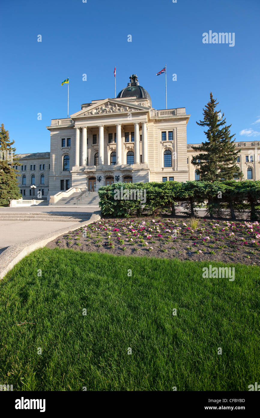 Saskatchewan Legislature in Wascana Park, Regina, Canada, Saskatchewan, Canada. Stock Photo