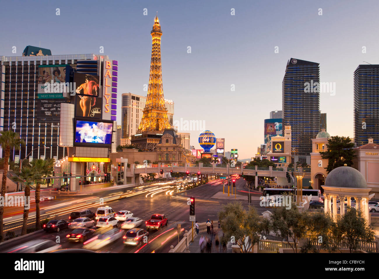 USA, United States, America, Nevada, Las Vegas, City, Strip, Avenue, Paris Hotel, advertisement, architecture, casinos, center, Stock Photo