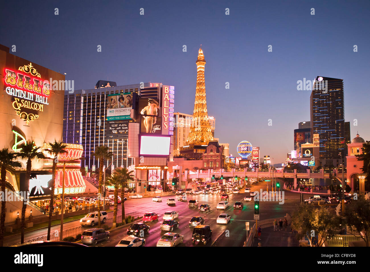 USA, United States, America, Nevada, Las Vegas, City, Strip, Avenue, Paris Hotel, advertisement, architecture, casinos, center, Stock Photo