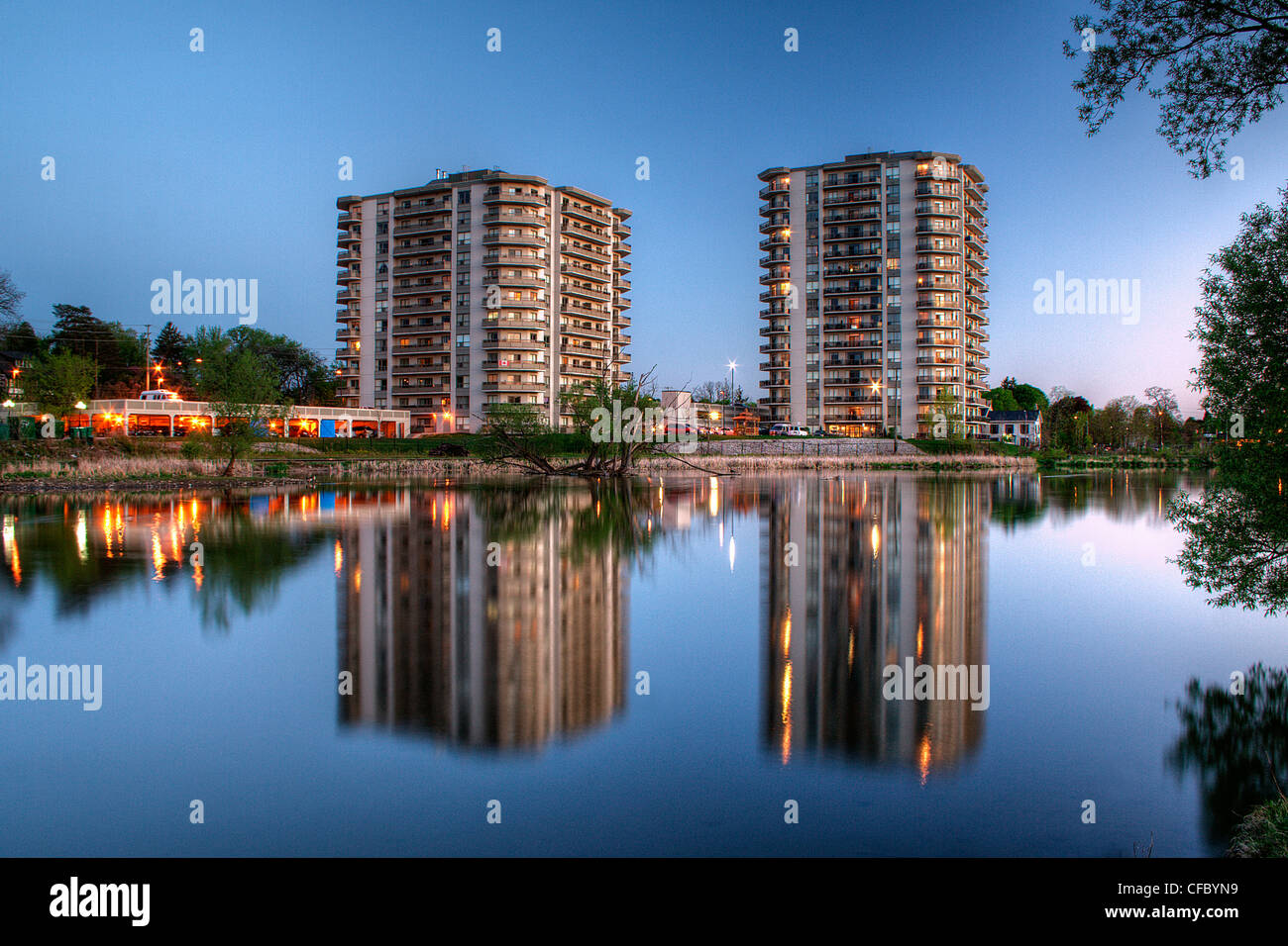 Apartment buildings, Cambridge, Ontario, Canada Stock Photo Alamy