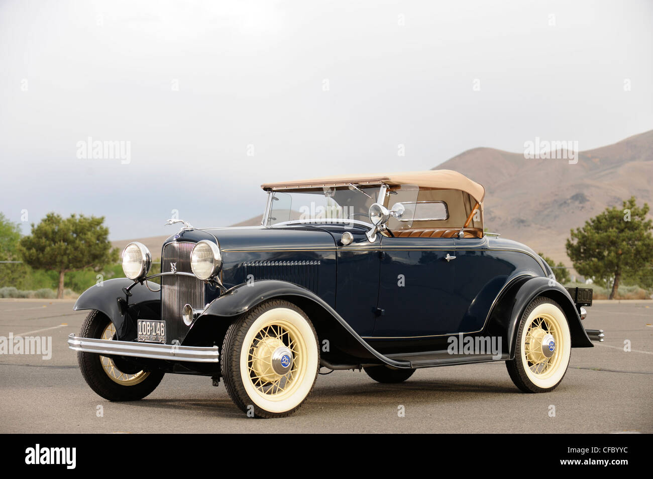 1932 Ford 18 V8 DeLuxe roasdster Stock Photo