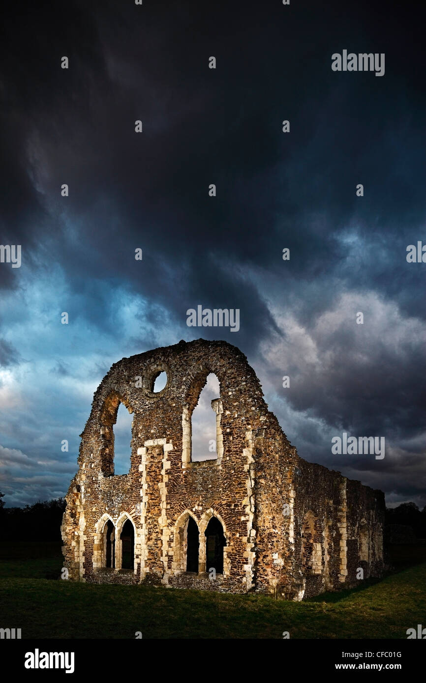 Waverley Abbey Ruins. Stock Photo