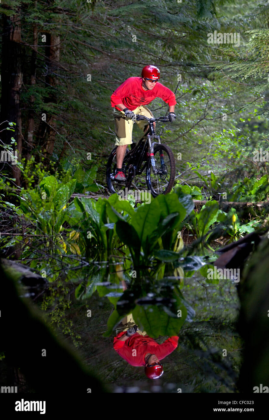 Mountain bike , Whistler, BC, Canada Stock Photo Alamy