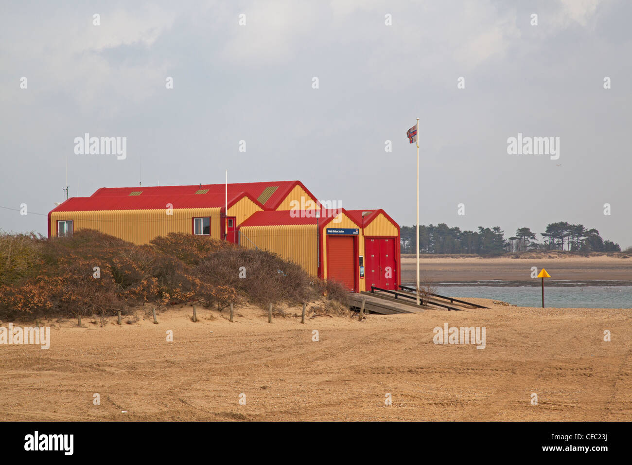 Lifeboat station, Wells-next-the-sea, Norfolk Stock Photo