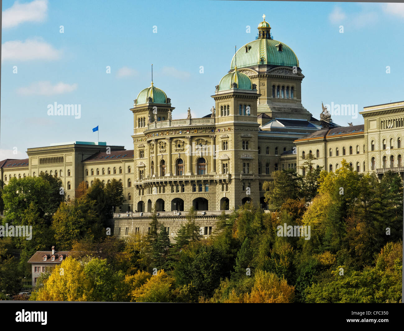 Bern, federal parliament building, capital, politics, canton Bern, government, Switzerland, town, government, seat of government Stock Photo