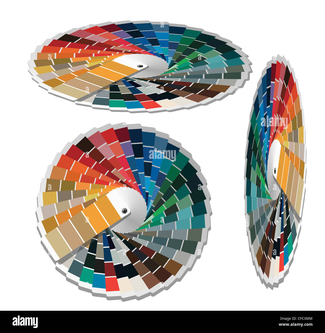 Color palette guide for printing industry Stock Photo - Alamy