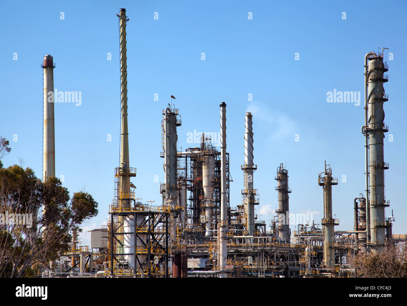 Chevron Refinery in Milnerton - Cape Town Stock Photo