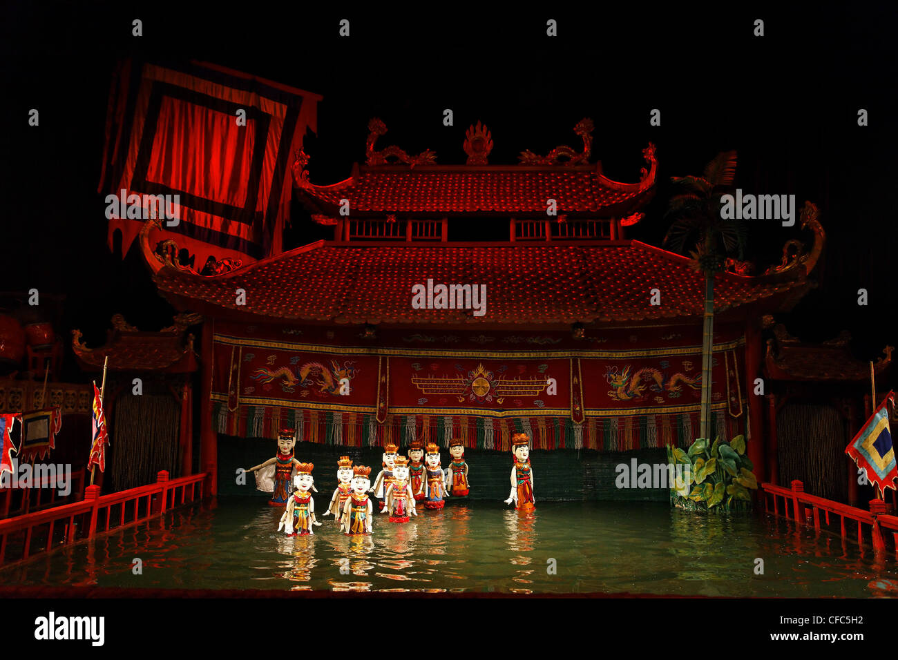 Thang long water puppet theatre, hires stock photography and images