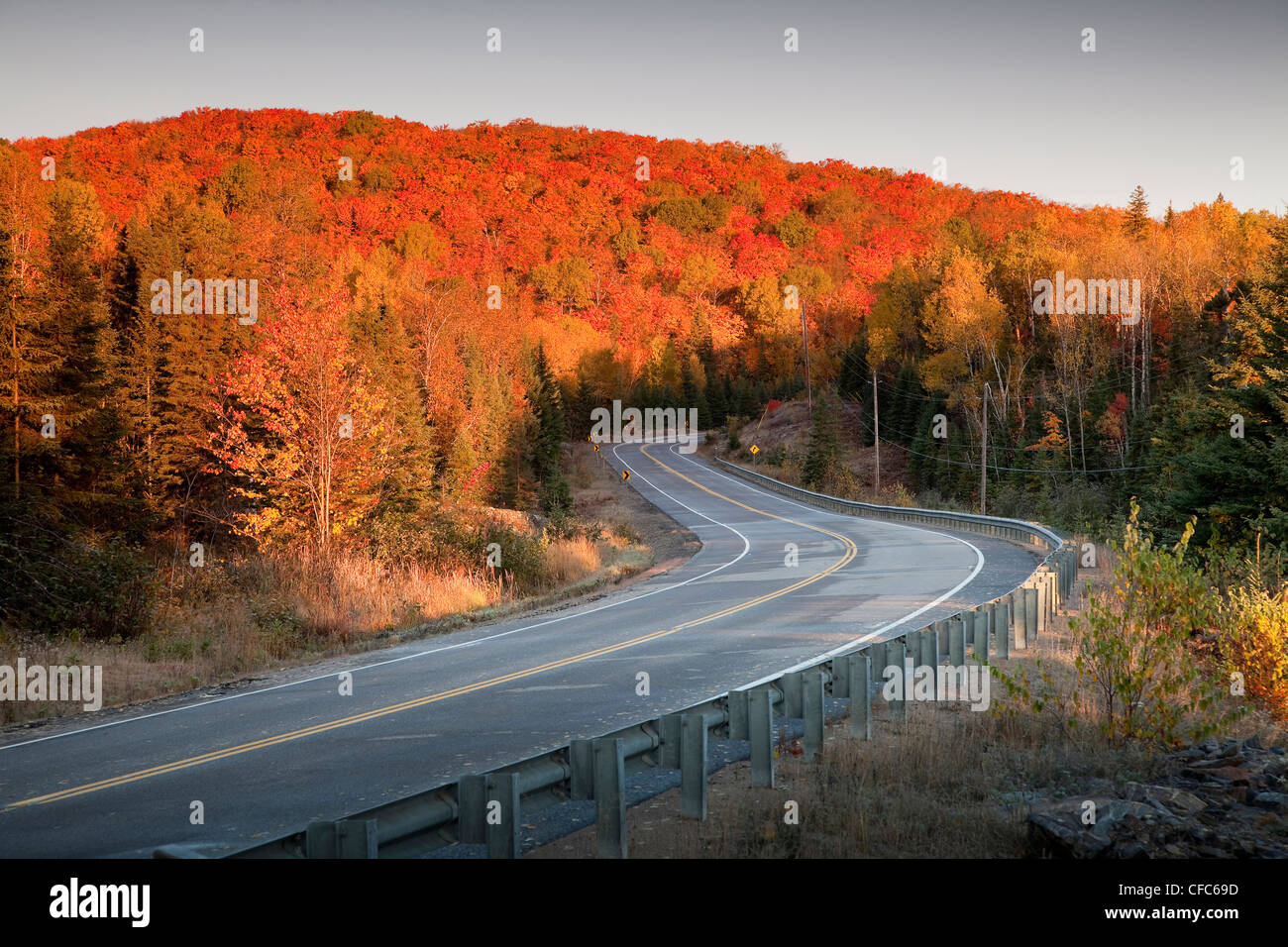 In Autumn Highway 60 Algonquin Provincial Park Stock Photo Alamy