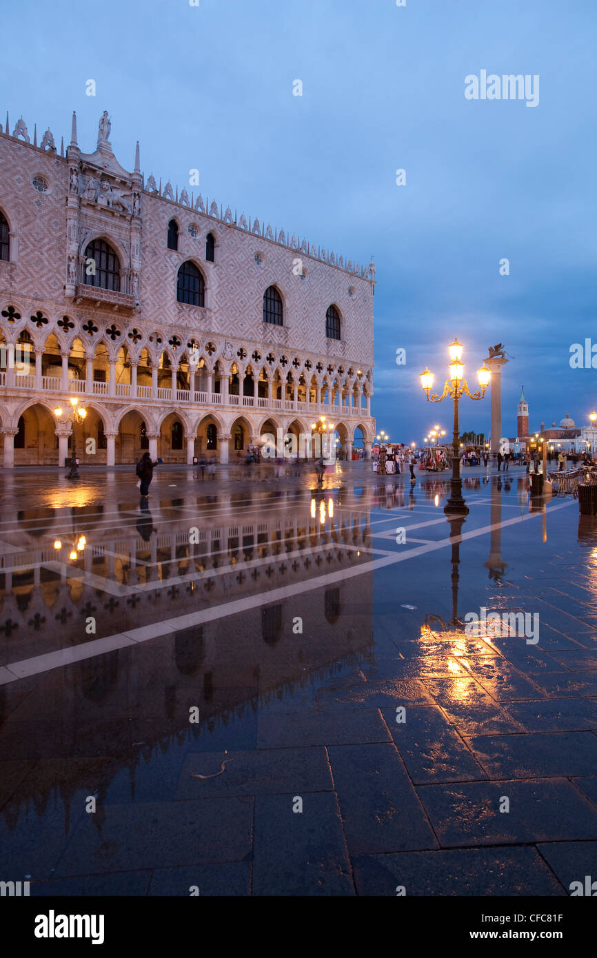 St. Mark's square, Piazza San Marco in the evenig light, Venice, Italy Stock Photo