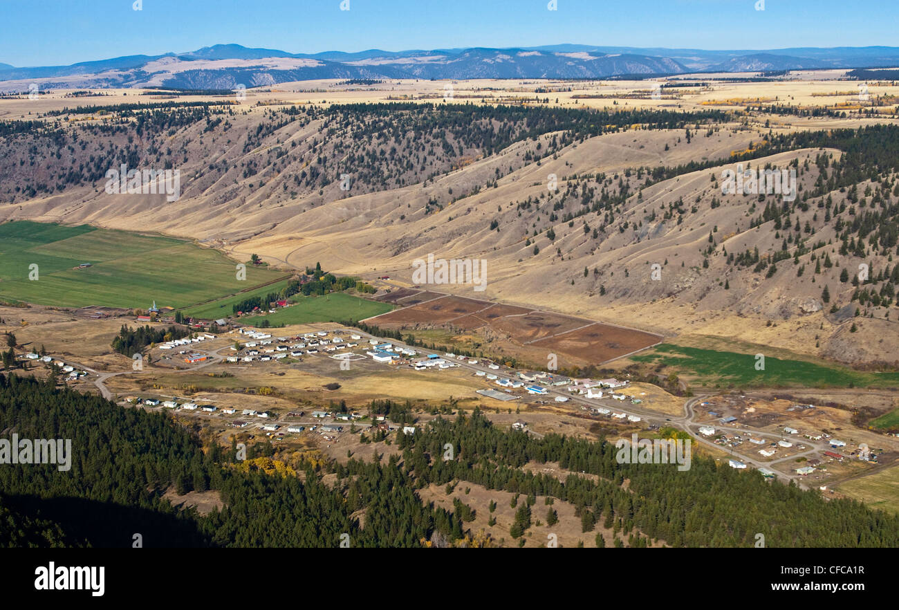 Alkali Lake Reserve and ranch in British Columbia Canada Stock Photo