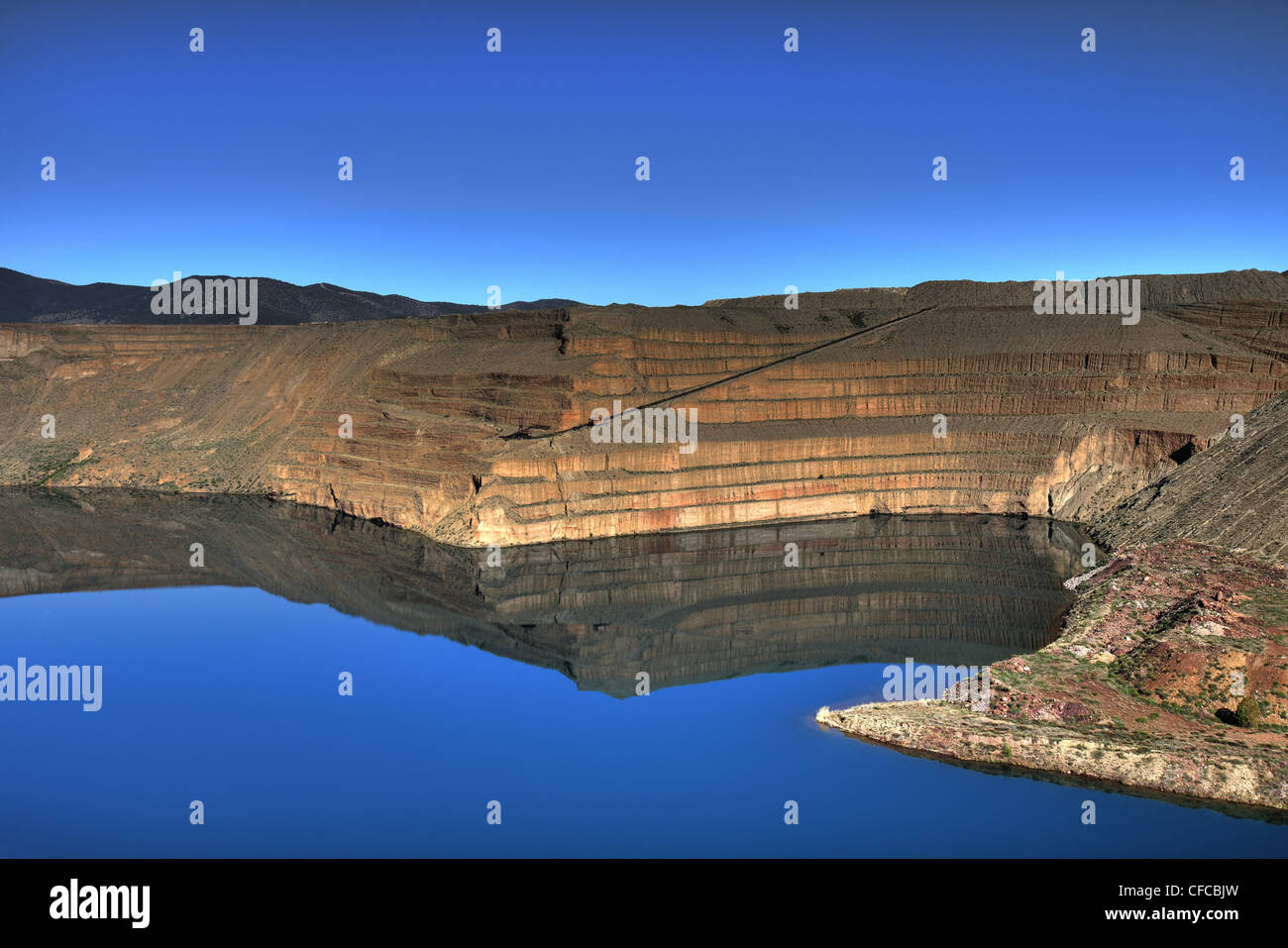 Abandoned  iron ore mine, Minas de Alquife, Andalusia, Spain Stock Photo