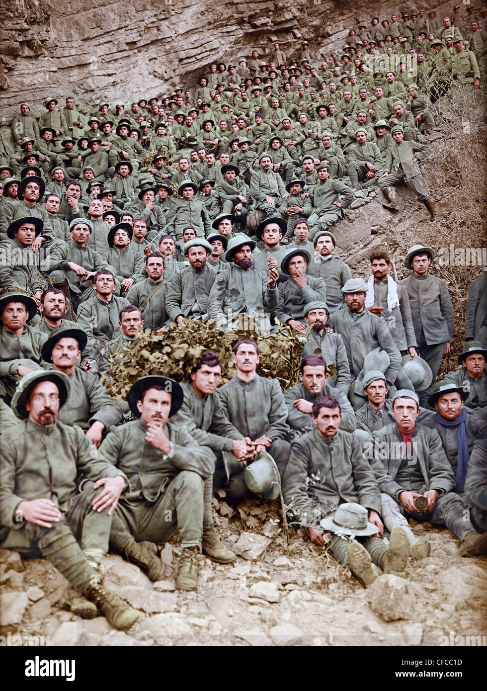 Italian, prisoners of war, prisoners, Flitsch, Battle, Isonzo, World War I, War, World War, Europe, 1914-1918, Slovenia, Septemb Stock Photo